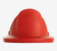 Ballon anti-stress en forme de casque de pompier avec logo personnalisé, jouet à presser promotionnel pour les événements d'entreprise, éducation à la sécurité incendie, cadeau anti-anxiété