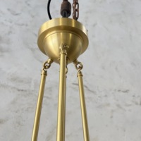 Classique 12 ''14'' Boule De Verre Vintage En Laiton Poli Laqué Mat Suspension pour Îlot De Cuisine Salle À Manger Éclairage Déco