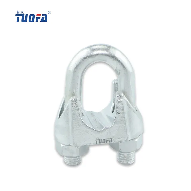 Wire Rope Clip mechanical device lifting applications stainless steel clamp iron dip a cable or wire rope breaking strength