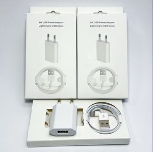 USB Wall Charger 5V 1A 5W EU Plug with Cable for iPhone 5 5S 6 6S 7 8 Plus X <b>XR</b> XS SE USB Travel Power Adapter Charger - Product Image 4