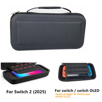 Étui de transport rigide en EVA pour console Nintendo Switch 2 2025, étui de voyage pour Switch 2 avec rangement pour 10 cartes de jeu