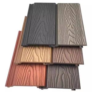 Revestimiento de Pared Decorativo de Madera y Plástico Compuesto Anti-UV Directo de Fábrica, Panel de Pared WPC Exterior Impermeable - Product Image 1
