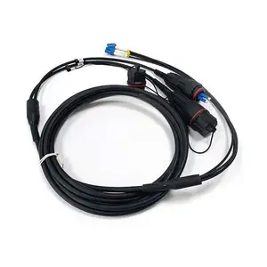 مقاوم للماء ftth مصفحة patchcord 3m دوبلكس om3 وصلة sc apc lc upc fc st e2000 mtp mpo كابل تصحيح الألياف البصرية الحبل