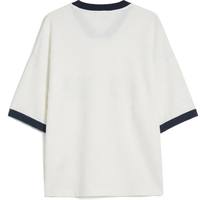T-shirt personnalisé col en V style maillot de foot 220g, imprimé graphique, coupe oversize, streetwear unisexe, athlétique, 100% coton