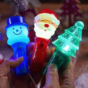 Lamp <b>Fairy</b> Christmas LED Glow Sticks Santa Snowman Tree Flashing Lights Party Favors - Product Image 1