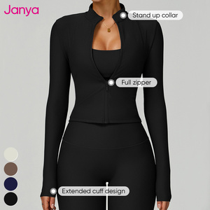 Janya 2 Piece Activewear Slim Fit Sportswear Suit Gym Fitness Clothing Sets High Waist <strong>Ribbed</strong> <strong>Tight</strong> Yoga Leggings Set for Women - Product Image 5