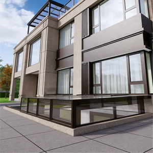 Techo Retráctil Eléctrico <span class=keywords><strong>de</strong></span> Aluminio y Vidrio, Solárium Móvil <span class=keywords><strong>con</strong></span> Doble Vidrio Templado Low-E para Dormitorio y Uso Exterior - Product Image 3