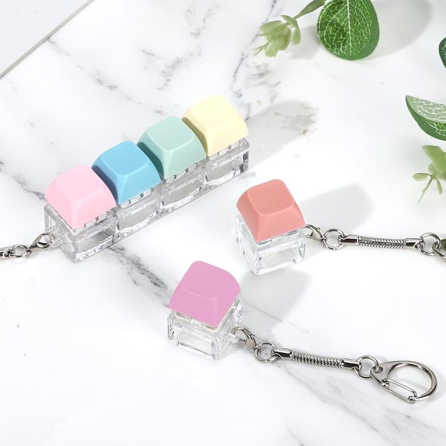 Custom Keycap Switch Tester Keychain Keyboard Fidget Toys DIY Switches Mechanical Keyboard Tactile Key