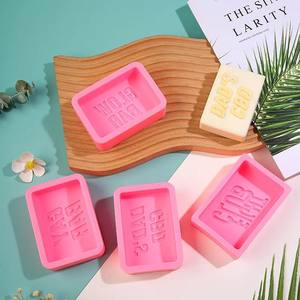 قالب صابون مستطيلي على شكل نادي سيليكون للقتال بالجملة قالب فوندان صوفي سيليكون قالب أبجدية سيليكون للصابون - Product Image 4