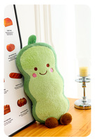 En gros, Grande peluche coussin de corps en forme d'avocat - Coussin de câlin en forme de gousse de pois, jouet en peluche