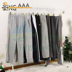 Used Branded Faded Stacked Sweatpants And Hoodie Fashion Korean Mixed Import Branded Bulk Free Bale Used Clothes