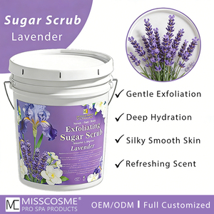 Gommage au sucre réparateur et nourrissant de haute qualité, vente en gros, marque privée, spa naturel, pédicure, 5 gallons, gommage au sucre pour salon - Product Image 1