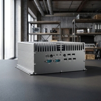 Ordinateur industriel sans ventilateur MINI PC I5-520M 2LAN 6COM avec emplacement d'extension PCIe X1, large plage de température, CE RoHS IPC pour l'automatisation à l'extrémité