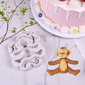 Early Riser Cartoon Animal <span class=keywords><strong>Lion</strong></span> Silicone Moule Fondant Gâteau Moule DIY Chocolat Biscuit Outils De Cuisson - Product Image 2