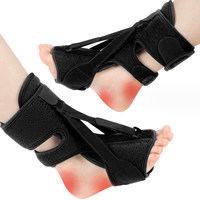 Chaussures orthopédiques en néoprène noir pour pied tombant, respirantes, pour pied droit ou gauche, soulagement de la douleur de la fasciite plantaire, de l'arthrite/entorse, pour la marche et la convalescence après un AVC