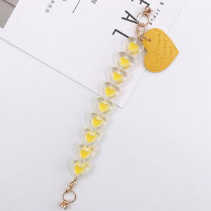 Cadena con <span class=keywords><strong>abalorio</strong></span> para teléfono móvil, cadena personalizable con forma de corazón para iphone y smartphone - Product Image 2