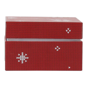 Vente en gros de boîte-cadeau de mariage de Noël rouge personnalisée avec lamination brillante gaufrage boîtes rigides avec base de couvercle imprimée de logo pour cadeau - Product Image 3