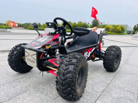 Nouveau Design en Promotion : Karts à Pédales 212cc 4 Temps avec Sièges Réglables, Marche Arrière, Phares Avant, Vitesse Maximale 85km/h, Voiture de Drift à Essence