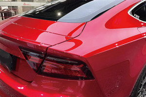 Precio de fábrica de alta calidad, autoadhesivo, cuerpo completo, <span class=keywords><strong>Alma</strong></span> de Metal brillante, Color rojo móvil, envoltura de coche, rollo de película de vinilo para coche - Product Image 6