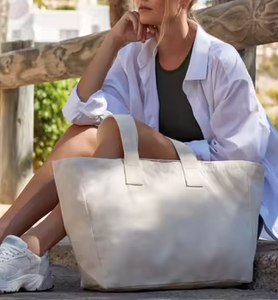 2025 Summer New Arrival Customizable Logo Colorful Canvas Tote Bag Minimalist Open-Top Artistic Shopping Bag - Product Image 3