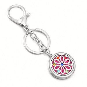 Fashion Inlaid Zircon Palm Pendant Jewelry Aromatherapy Stainless Steel Essential Oil Diffuser Perfume <b>Small</b> <b>Box</b> Key - Product Image 5