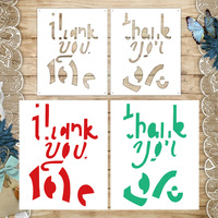 Pochoirs en plastique lavables pour journal, pochoirs réutilisables en film PET, pochoirs Mylar personnalisés pour le dessin DIY, modèles de peinture pour tissus et murs
