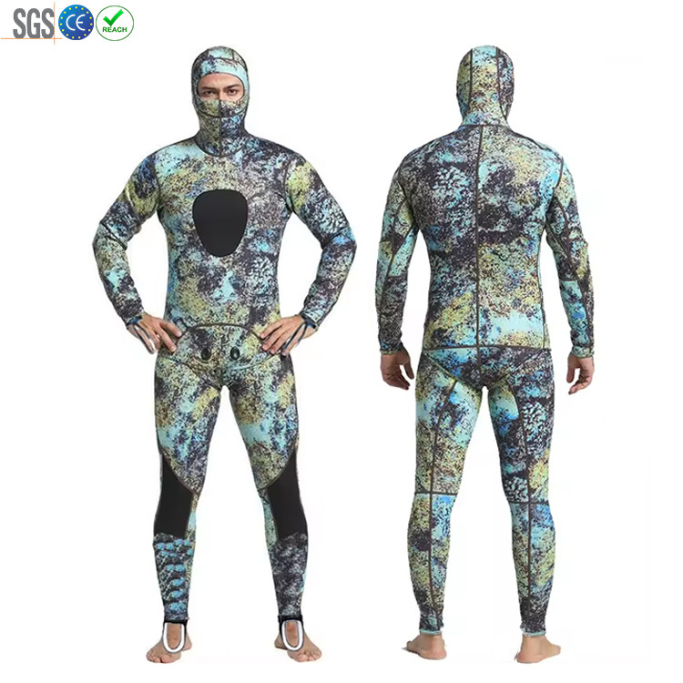 OEM Camouflage 3mm 5mm Neoprene Hooded