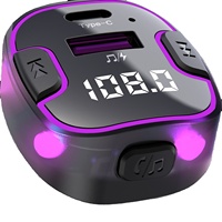 Transmetteur FM Bluetooth sans fil double modulateur USB Chargeur de voiture 3.1A Lecteur MP3 Allume-cigarette mains libres Lecteur de musique MP3