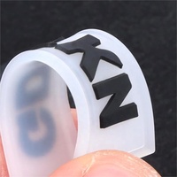 Étiquettes en caoutchouc PVC en gros, logo personnalisé 3D en relief, patchs en silicone souple semi-transparents pour vêtements