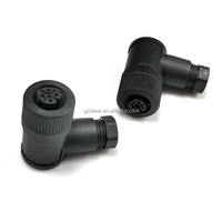 Connecteur d'alimentation DIN étanche NMEA2000 à 5 broches, adaptateur femelle à 90 degrés, convertisseur marin IP67, bloc d'interface de panneau