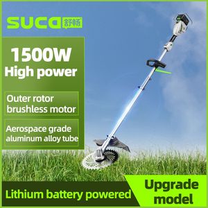 Tondeuse à gazon électrique légère SUCA SC-6201 1200W sans fil, <span class=keywords><strong>débroussailleuse</strong></span> électrique, coupe-herbe à <span class=keywords><strong>batterie</strong></span> <span class=keywords><strong>40V</strong></span> - Product Image 1