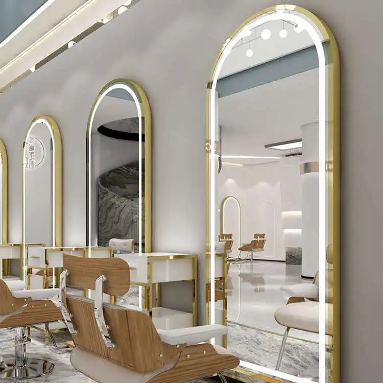 Station de coiffure avec miroir et éclairage, équipement pour Salon de coiffure, Salon, professionnel