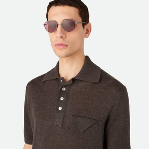 Gafas de Sol Retro Ovaladas de Acetato Bottega para Hombre y Mujer, Lentes con Protección UV, Gafas de Moda para Estilo Urbano y Casual VenetaBV - Product Image 2