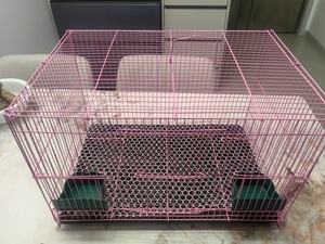 Jaula Grande para Mascotas Pequeñas de Interior, Jaula de Alambre con Bandeja Extraíble, Comederos, para Patitos, <span class=keywords><strong>Conejos</strong></span>, Cobayas y Mascotas Jóvenes - Product Image 1