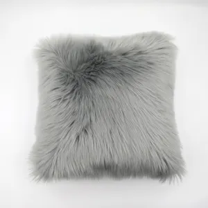 Cheer solide dekorative Luxus warm zottelig Fuzzy flauschigen Kunst pelz Schaffell lange Wolle Schaf Kissen in den Armen halten