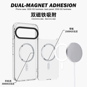 Étui magnétique pour téléphone portable Google Pixel 10 avec plaque arrière interchangeable, personnalisable, vente directe usine OEM, coque de protection - Product Image 2