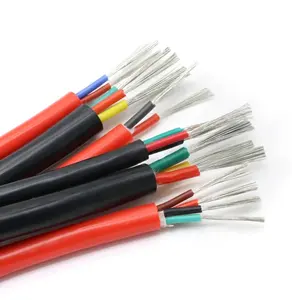 200C High temperature Flexible SIHF multicore silicone cable 3Core 4Core 5Core halogen-free Heat resistant Silicone Cable