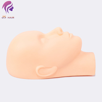 Poupée factice de maquillage de formation de tête plate pour l'extension de faux cils, pratique d'implantation cosmétologie salon de coiffure à vendre