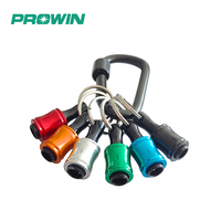 PROWIN haute qualité 1/4 ''porte-clés porte-embouts à dégagement rapide douille maille manchon moleté Portable 5 pièces porte-embouts