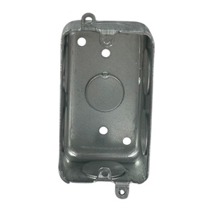 Cajas de interruptores rectangulares Caja de metal personalizada de fácil mantenimiento Caja eléctrica de acero galvanizado multifunción - Product Image 1