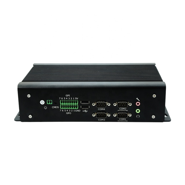 Industrial Embedded Rugged Mini PC Intel Core I7 9750H 3xHD 4K Display 6COM RS232/485 9-36V 2-32GB DDR4 RAM M.2 & 2.5" HDD Stock