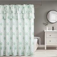Rideau de douche en polyester uni, best-seller transfrontalier, avec grand nœud, en tissu imperméable, design Brise Fraîche
