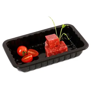 Custom Pla Biodegradable Degradable Boxes Blister Food Packing Plastic Container Thermoforming Meat Packaging Tray