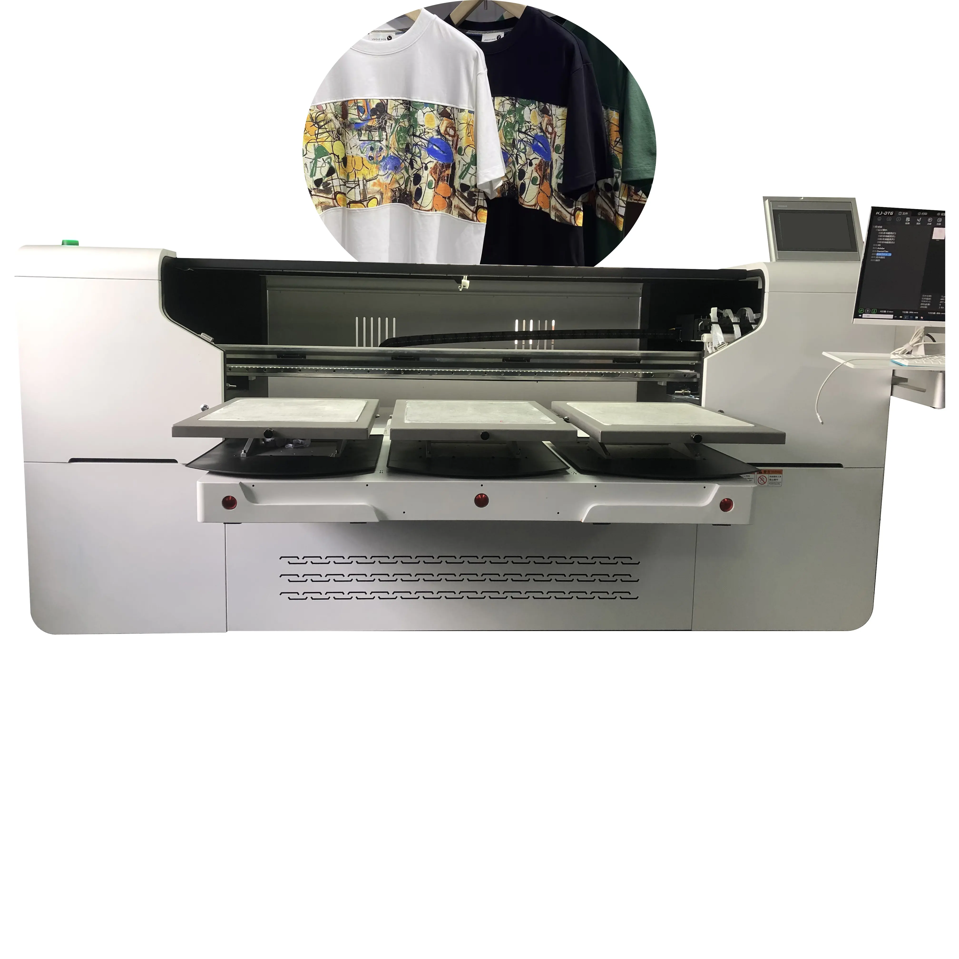 Guangmei Impressora automática a jato de tinta para camisetas, impressora Dtg, máquina de impressão de camisetas direta para impressora de roupas