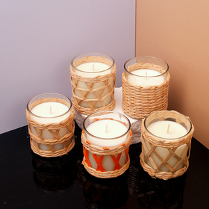 Bougie <span class=keywords><strong>d</strong></span>'art en cire de soja écologique | <span class=keywords><strong>D</strong></span>écoration moderne de la maison avec parfum botanique pour les célébrations de mariage de Pâques et du Nouvel An - Product Image 6