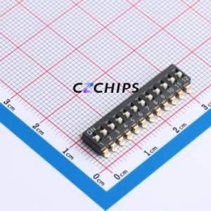 DSIC-T-12-R DIP Switch SMD Switch ( Number of Switch Sections: 12 )( Lead Spacing: 2.54mm )( Color: Black ) - Product Image 1