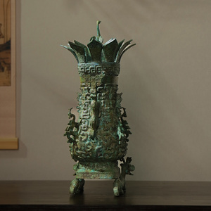 職人技に基づく博物館のブロンズ工芸品、豪華な中国風のアンティークを模倣した家の装飾、手作り鋳造技術 - Product Image 2