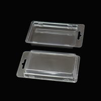 Boîtes d'emballage en plastique PET transparent personnalisées avec trou Euro, matériaux recyclés, gaufrage pour hameçons et accessoires de pêche