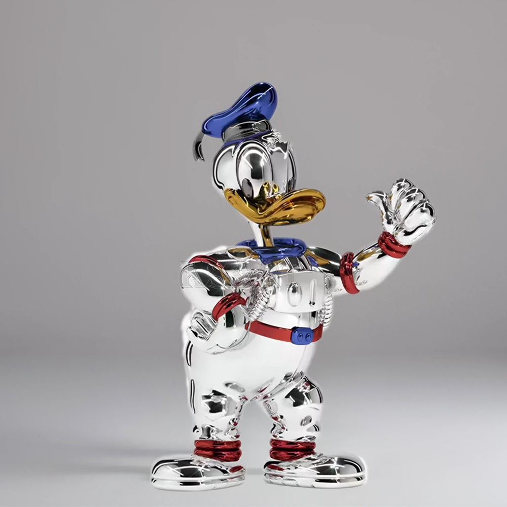 Plated Mickey Astronaut Sculpture - Customized Home Decor