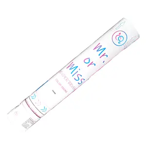 Confettis canon en poudre, tube à poudre creuse pour révéler le sexe de la mère, du bébé, 30 cm